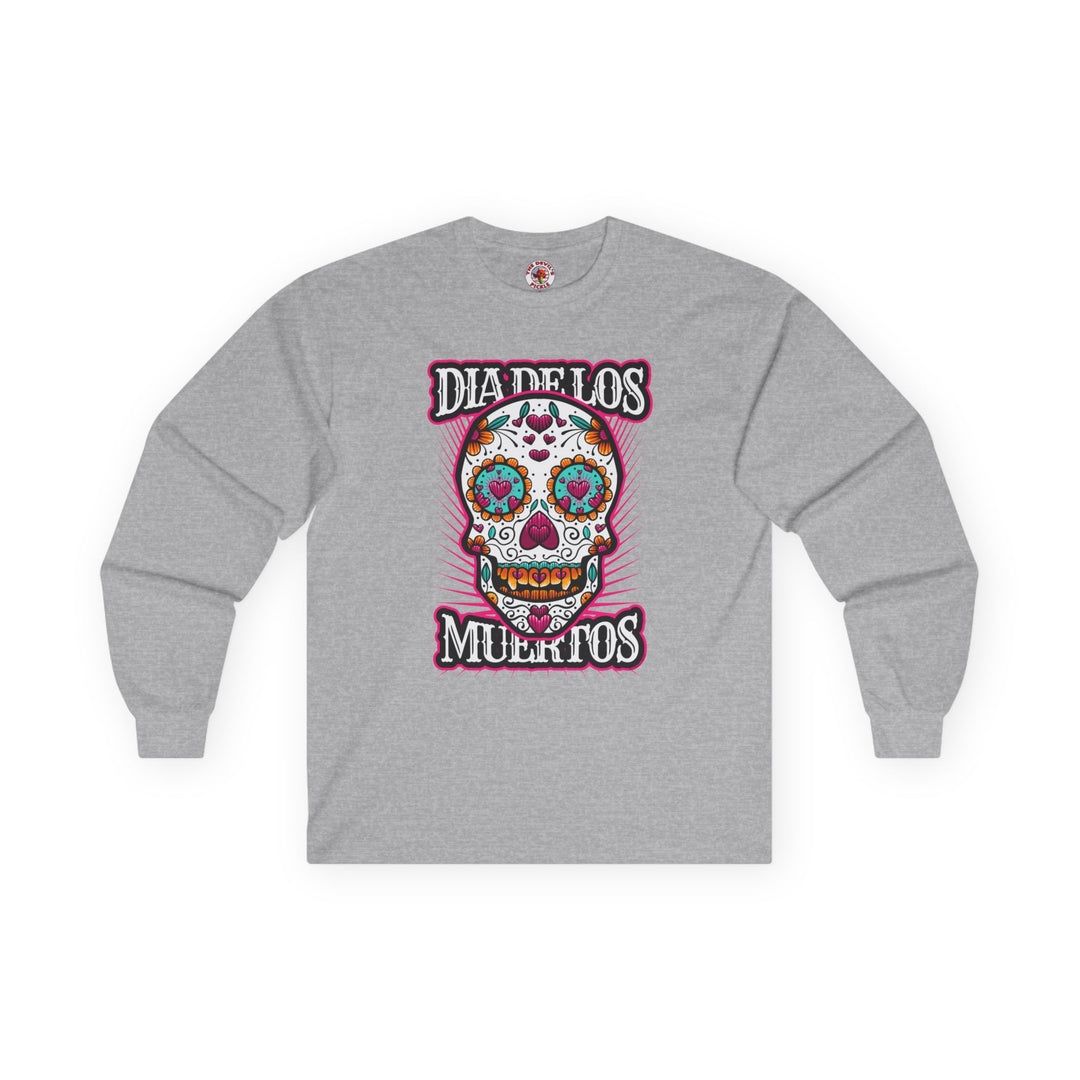Dia De Los Muertos Skull Long Sleeve Tee