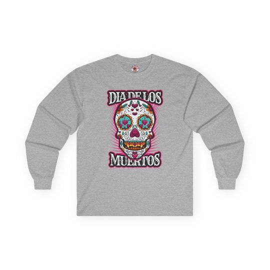 Dia De Los Muertos Skull Long Sleeve Tee
