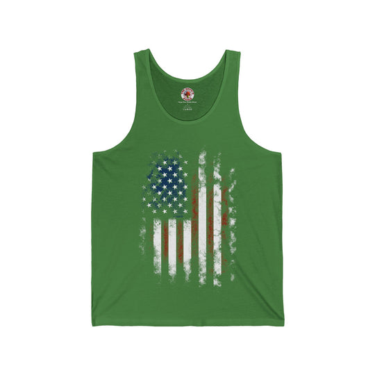 Distressed American Flag Tank Top
