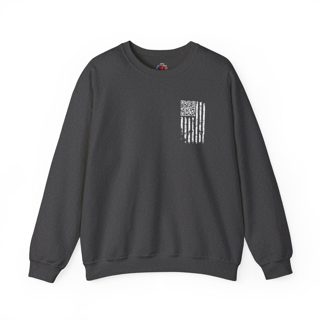 American Flag QR Code Crewneck Sweatshirt
