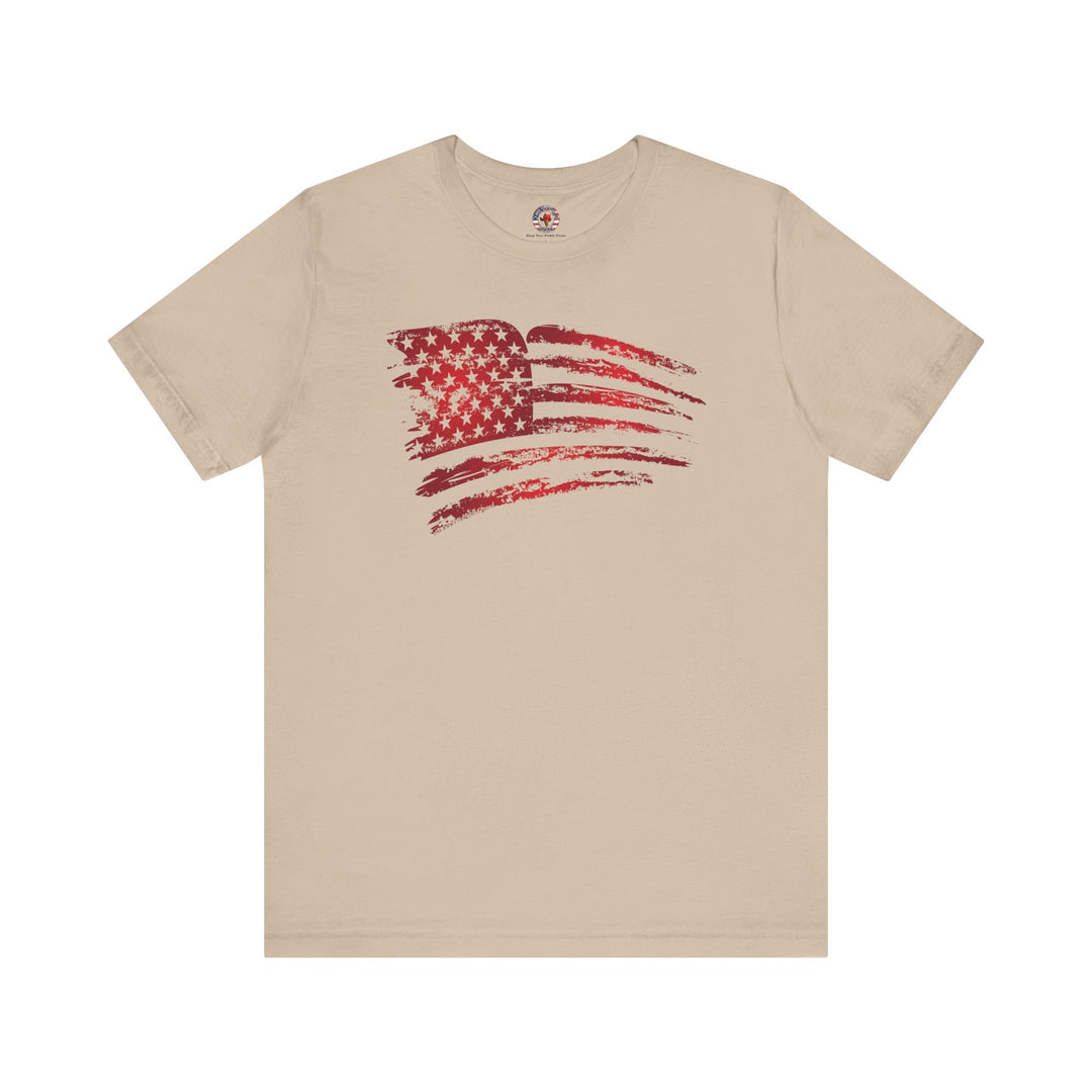 Red American Flag T-Shirt