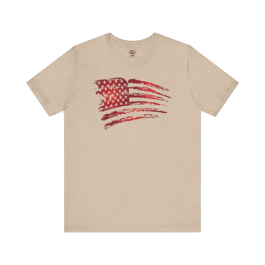 Red American Flag T-Shirt