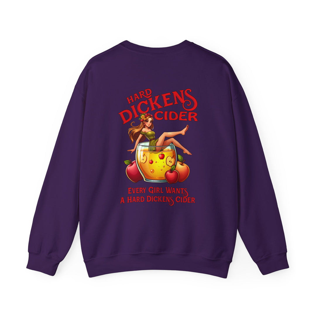 Hard Dickens Cider Front/Back Crewneck Sweatshirt