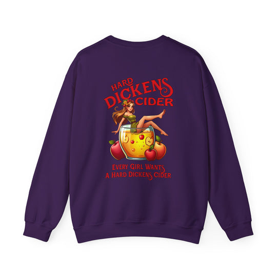 Hard Dickens Cider Front/Back Crewneck Sweatshirt