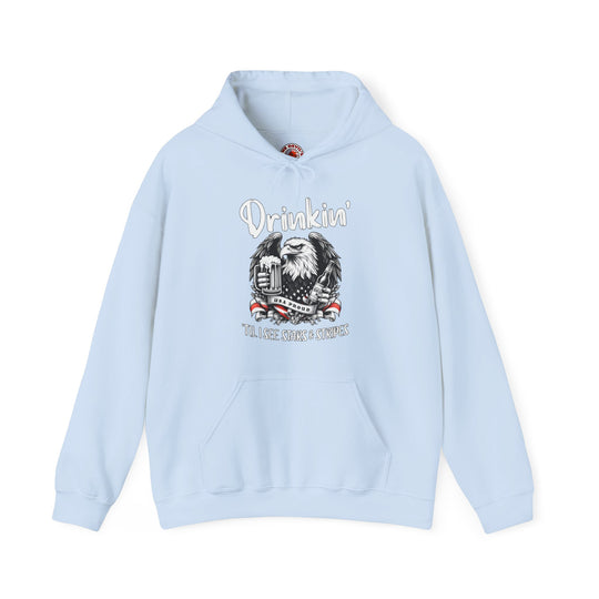 Drinkin' Til I See Stars & Stripes Hooded Sweatshirt