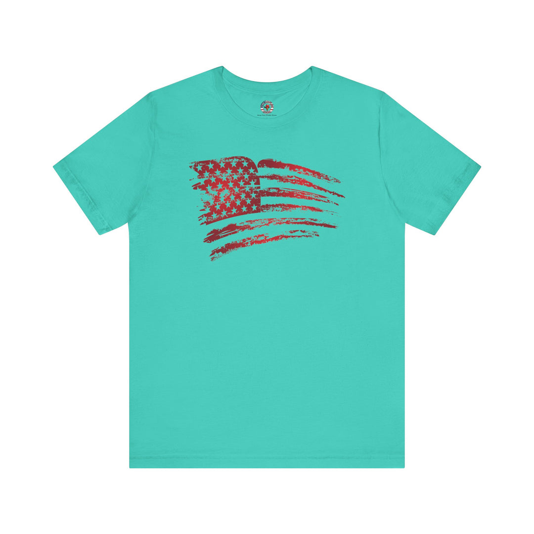 Red American Flag T-Shirt