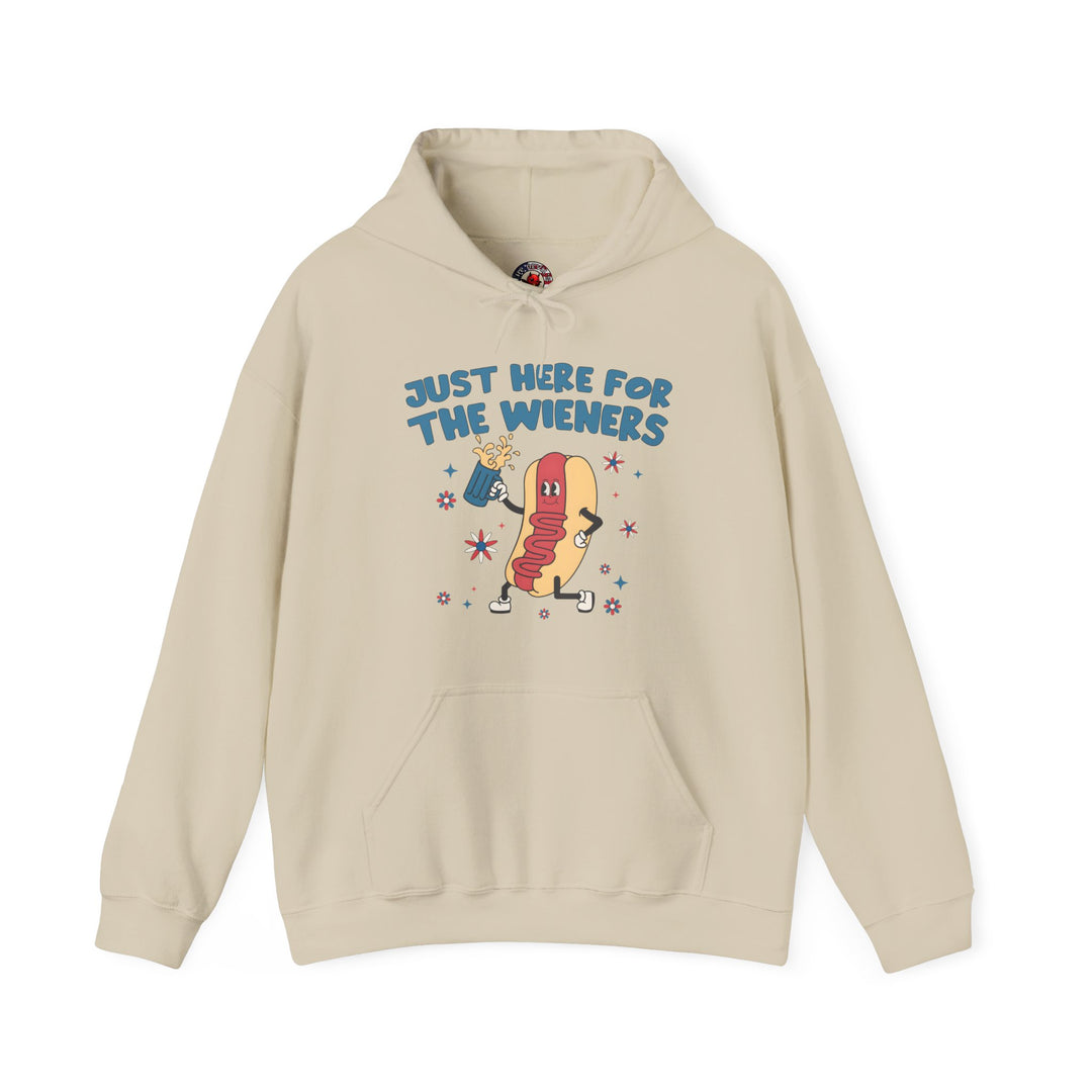 Just Here For The Wieners Hooded Sweatshirt