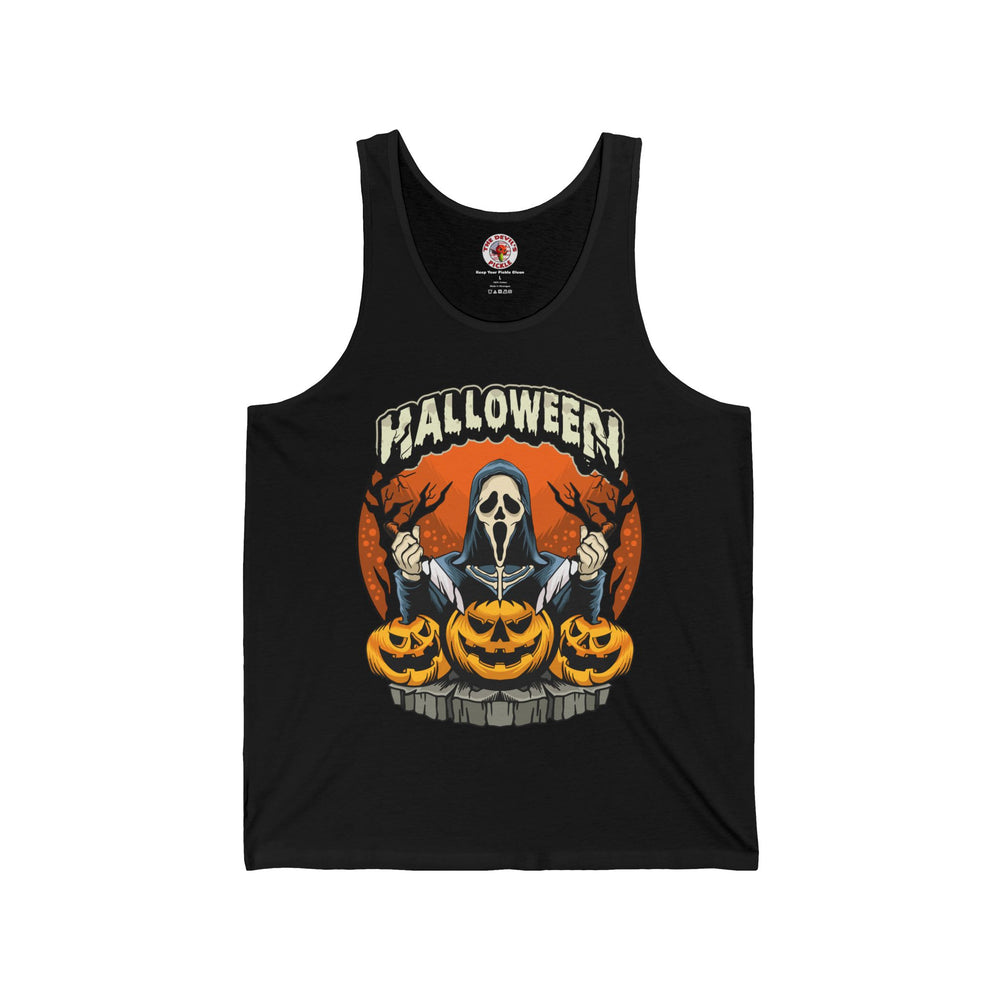 Screamer Killer Ghost Halloween Tank Top