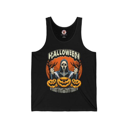 Screamer Killer Ghost Halloween Tank Top
