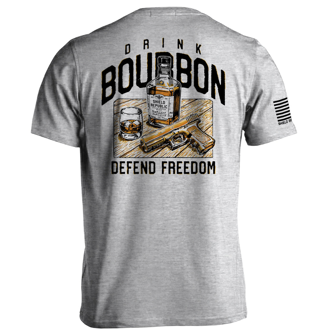 Drink Bourbon Defend Freedom Shirts