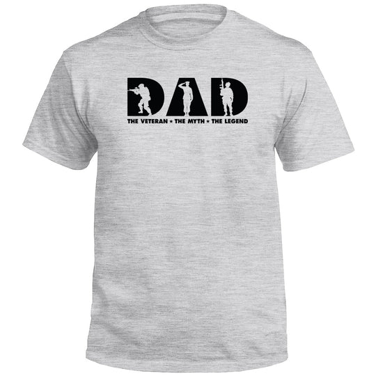 Dad The Veteran The Myth The Legend Shirts (front)