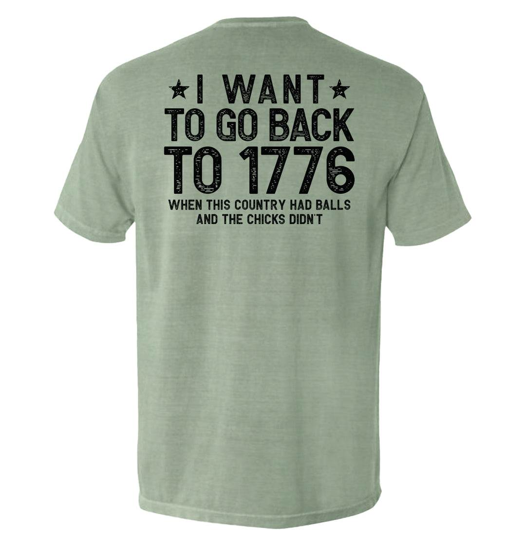 I Want To Go Back To 1776 Shirts
