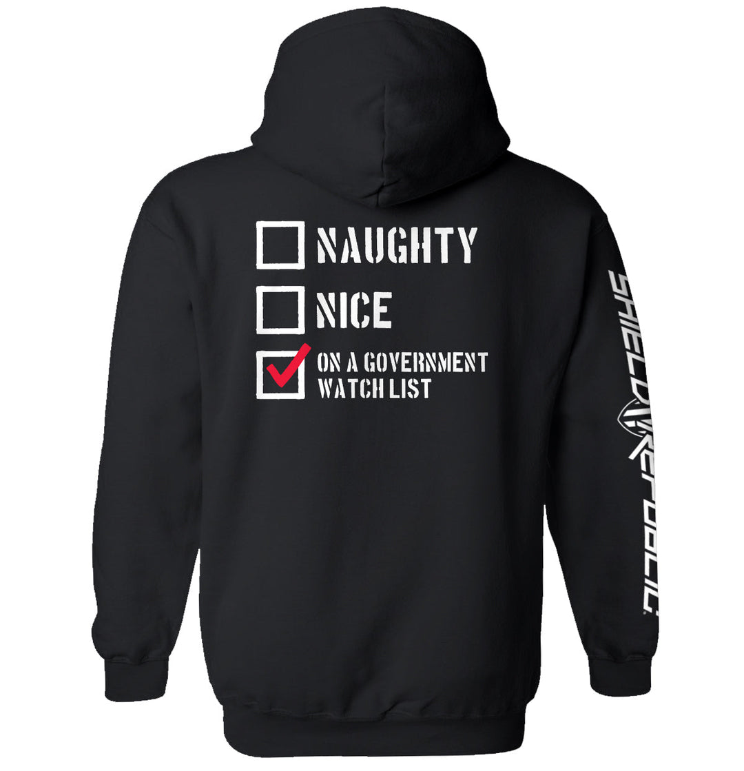 Naughty Nice On a Government Watch List Shirts