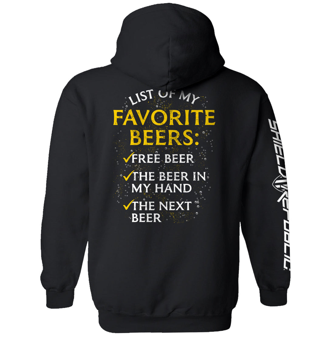 List of My Favorite Beers Shirts