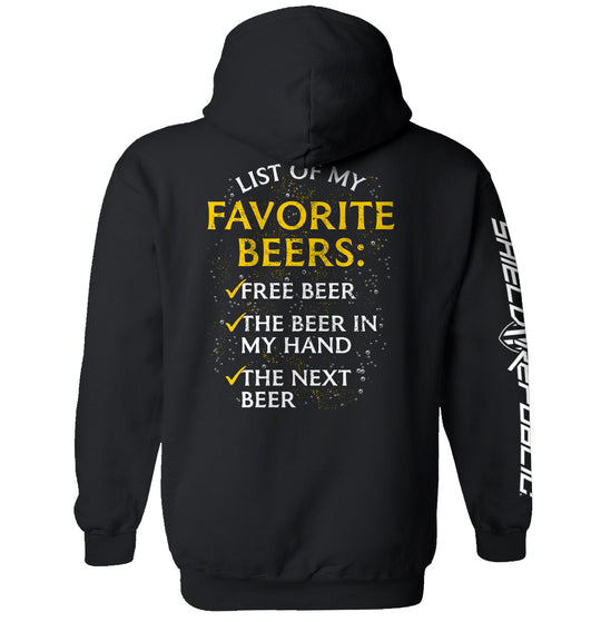 List of My Favorite Beers Shirts