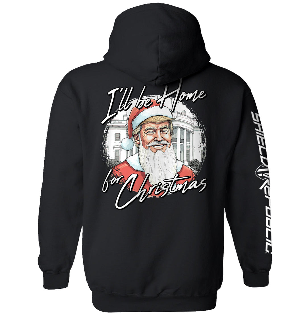 I'll be home for Christmas Santa Trump Shirts