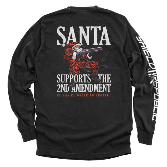 Santa Supports the 2nd Amendment Shirts