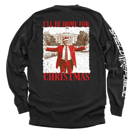 I'll be home for Christmas Trump Whitehouse Shirts