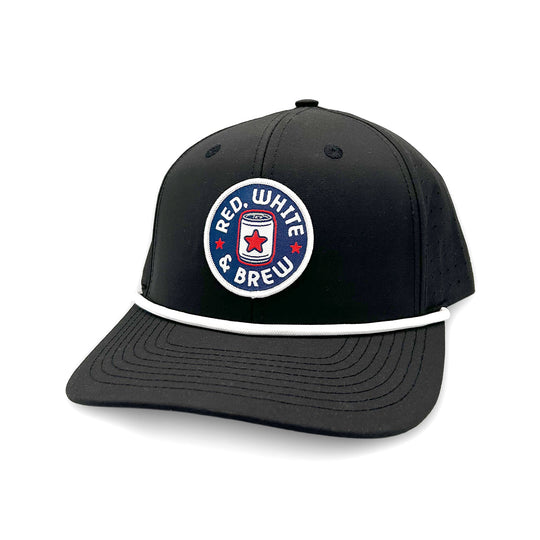 Red White and Brew Woven Patch Hat
