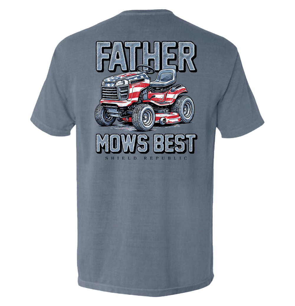 Father Mows Best Stars and Stripes Shirts