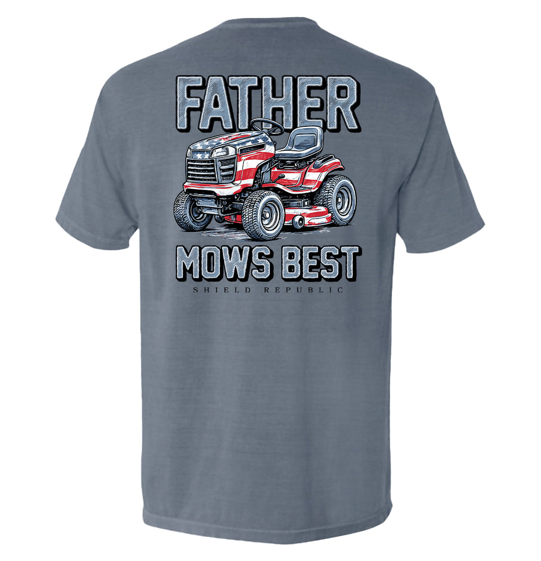 Father Mows Best Stars and Stripes Shirts