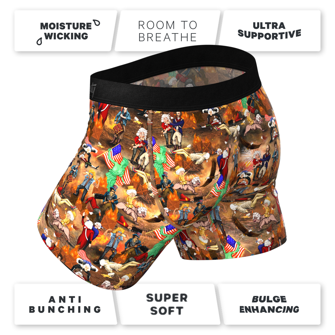 The Boston Tea Bag Party Patriotic Ball Hammock® Pouch Underwear