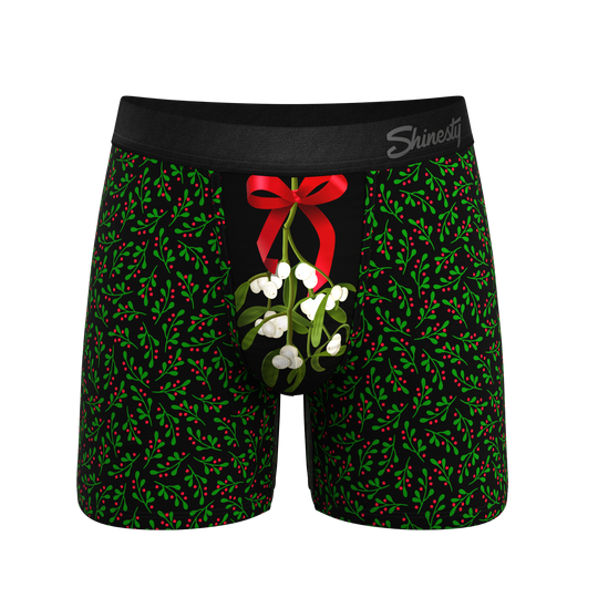 The Kiss Me There Mistletoe Ball Hammock® Pouch Underwear