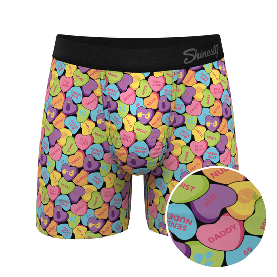 The Candy Crush Candy Hearts Ball Hammock® Pouch Underwear