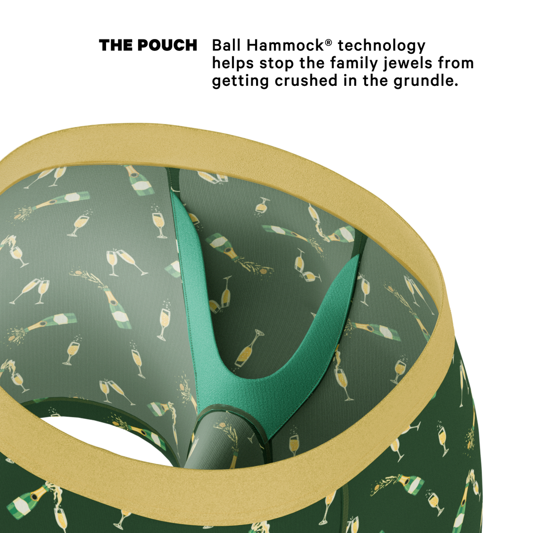 The Champagne Showers New Years Ball Hammock® Pouch Underwear