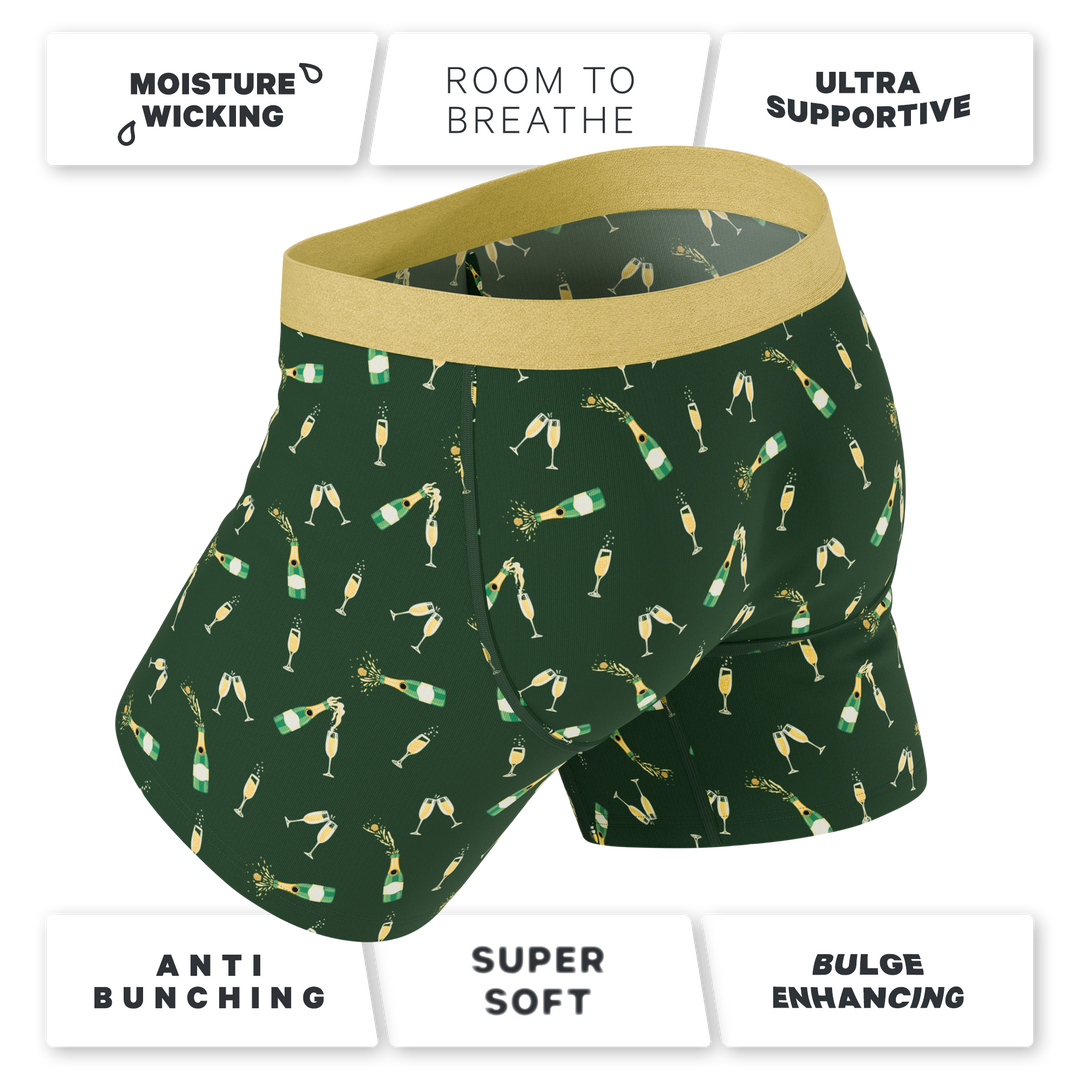 The Champagne Showers New Years Ball Hammock® Pouch Underwear