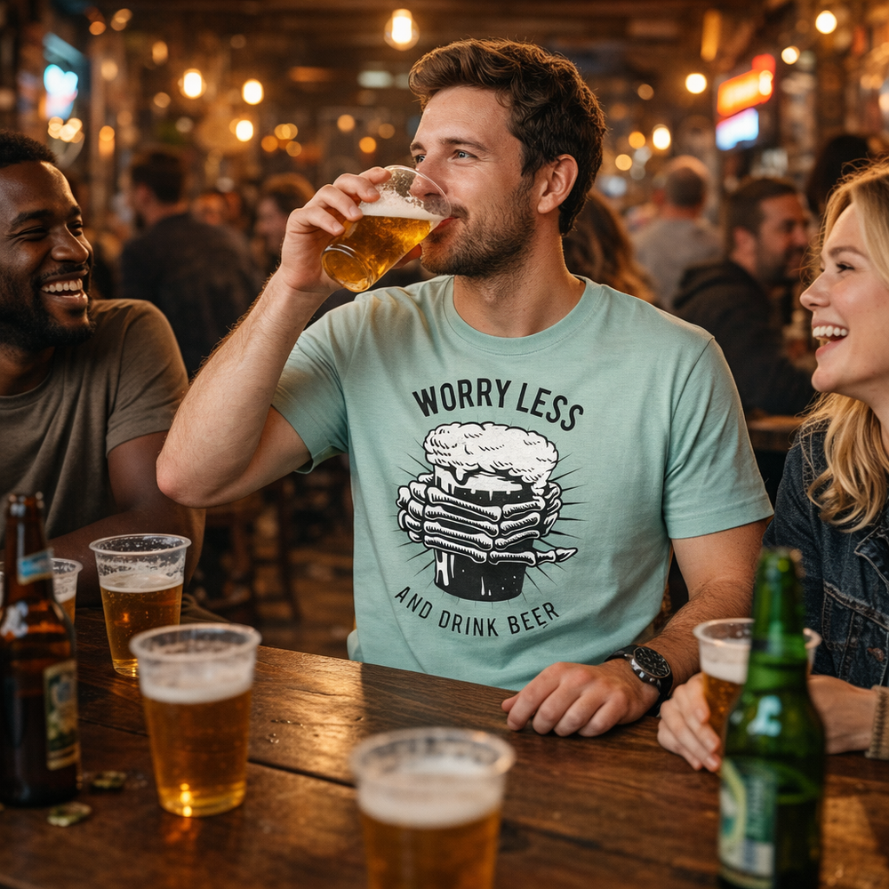 Worry Less and Drink Beer T-Shirt