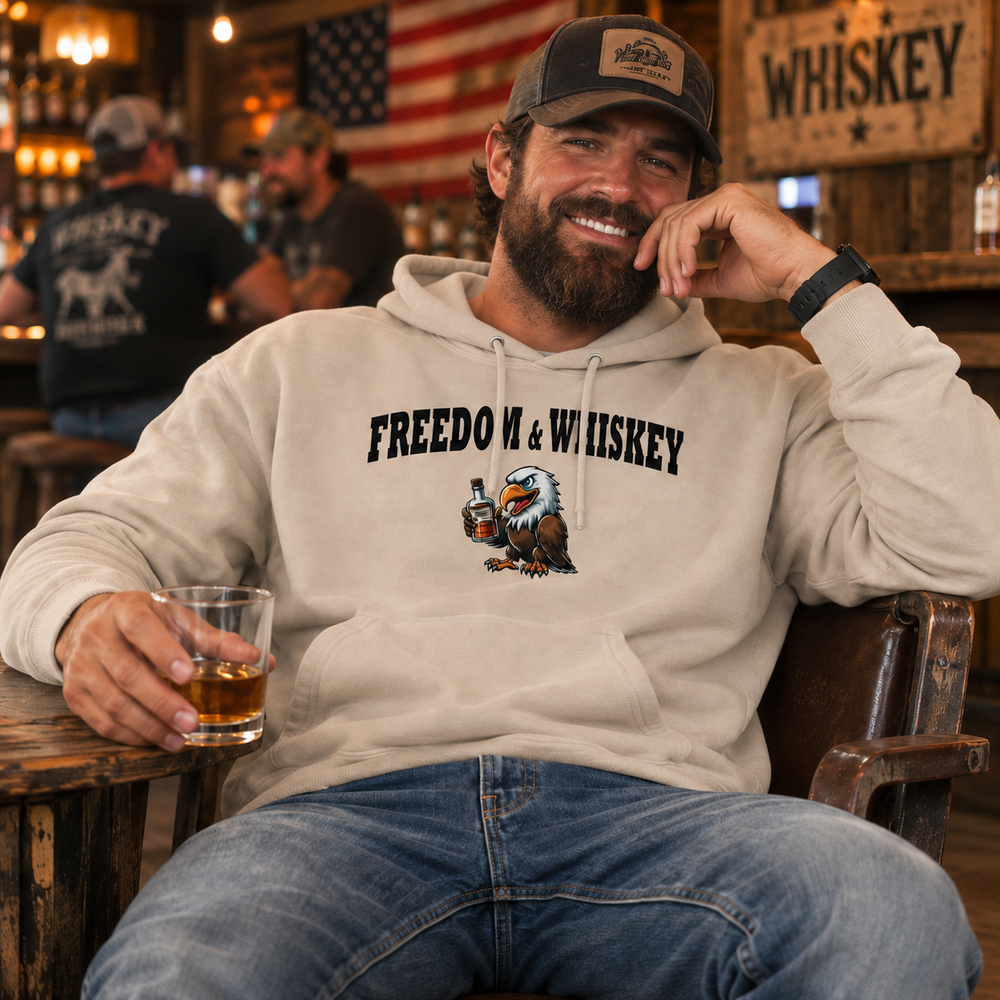 Freedom & Whiskey Hooded Sweatshirt
