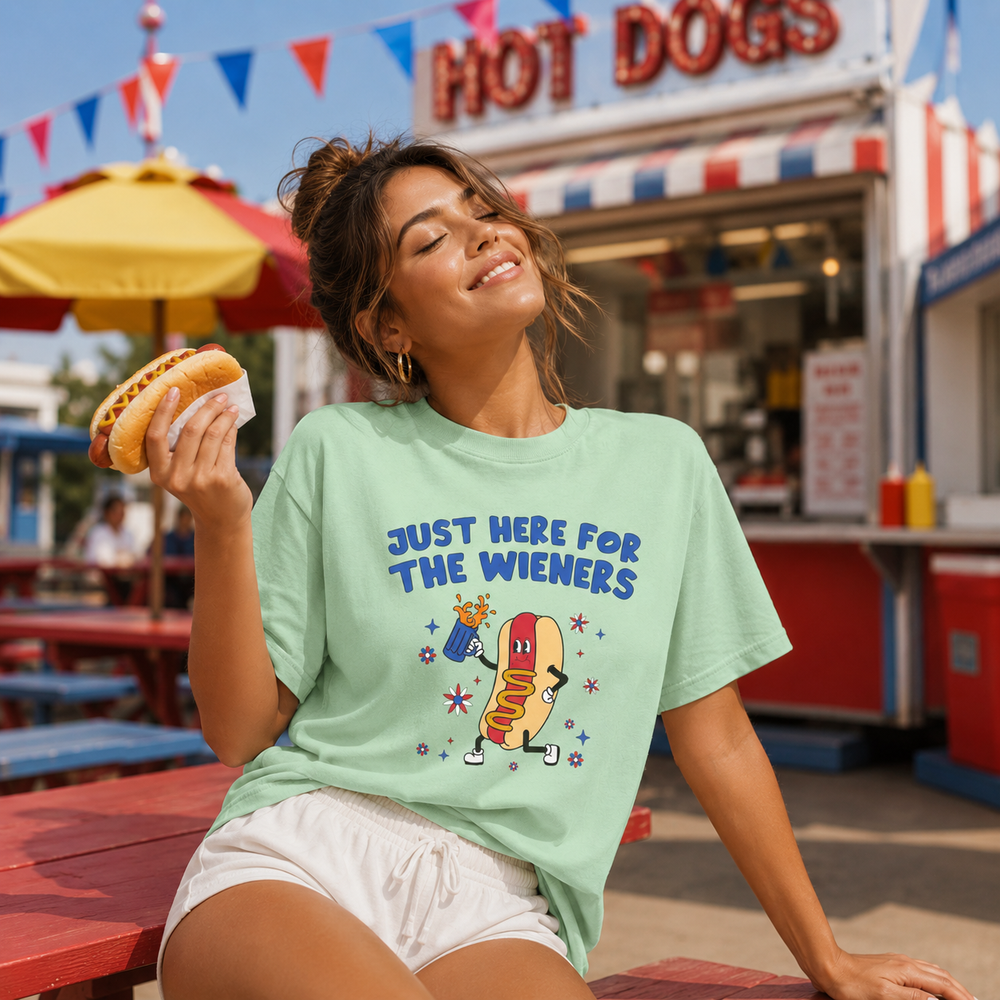 Just Here For The Wieners T-Shirt