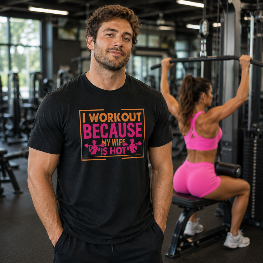 I Workout Because My Wife Is Hot T-Shirt
