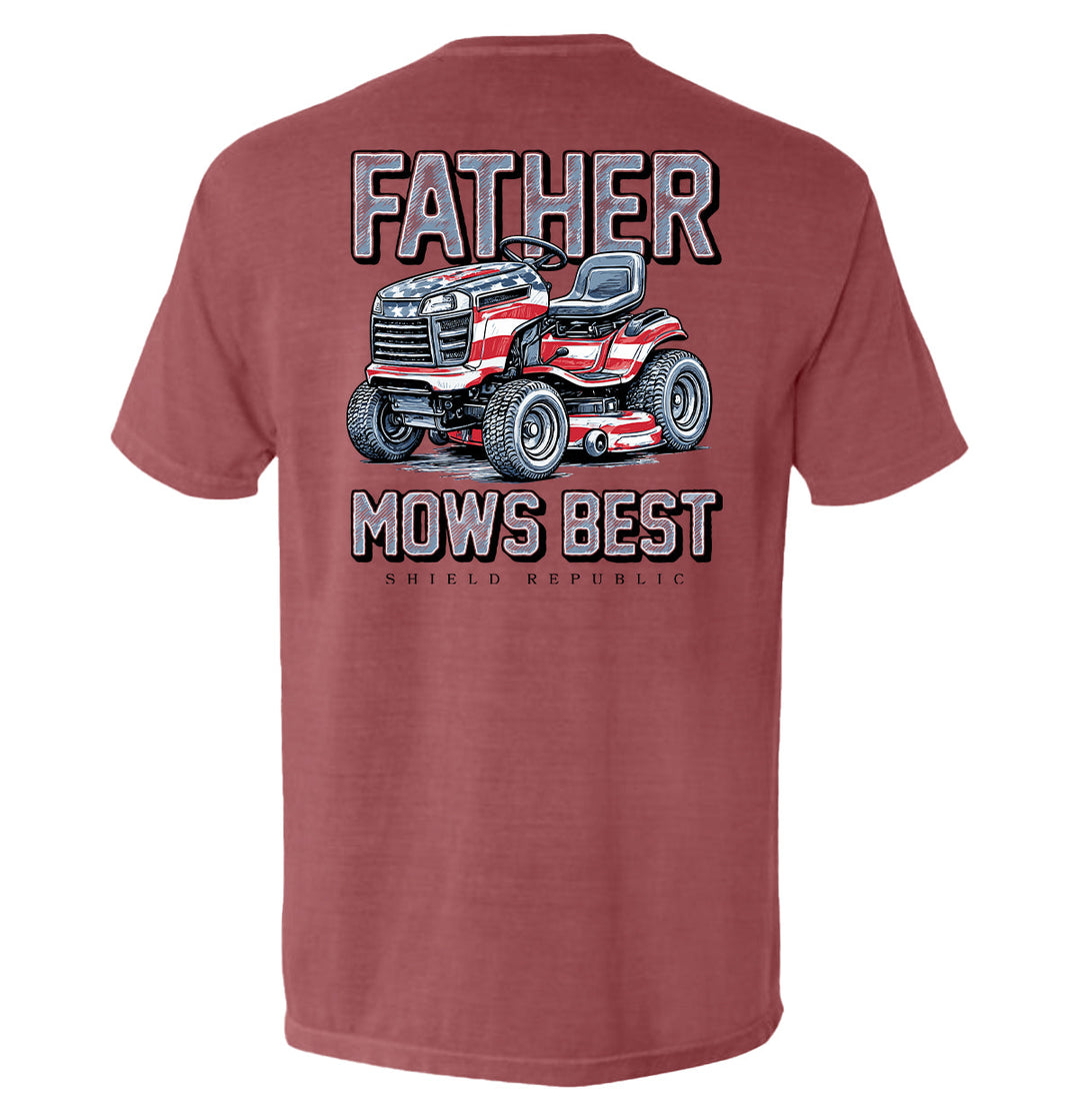 Father Mows Best Stars and Stripes Shirts