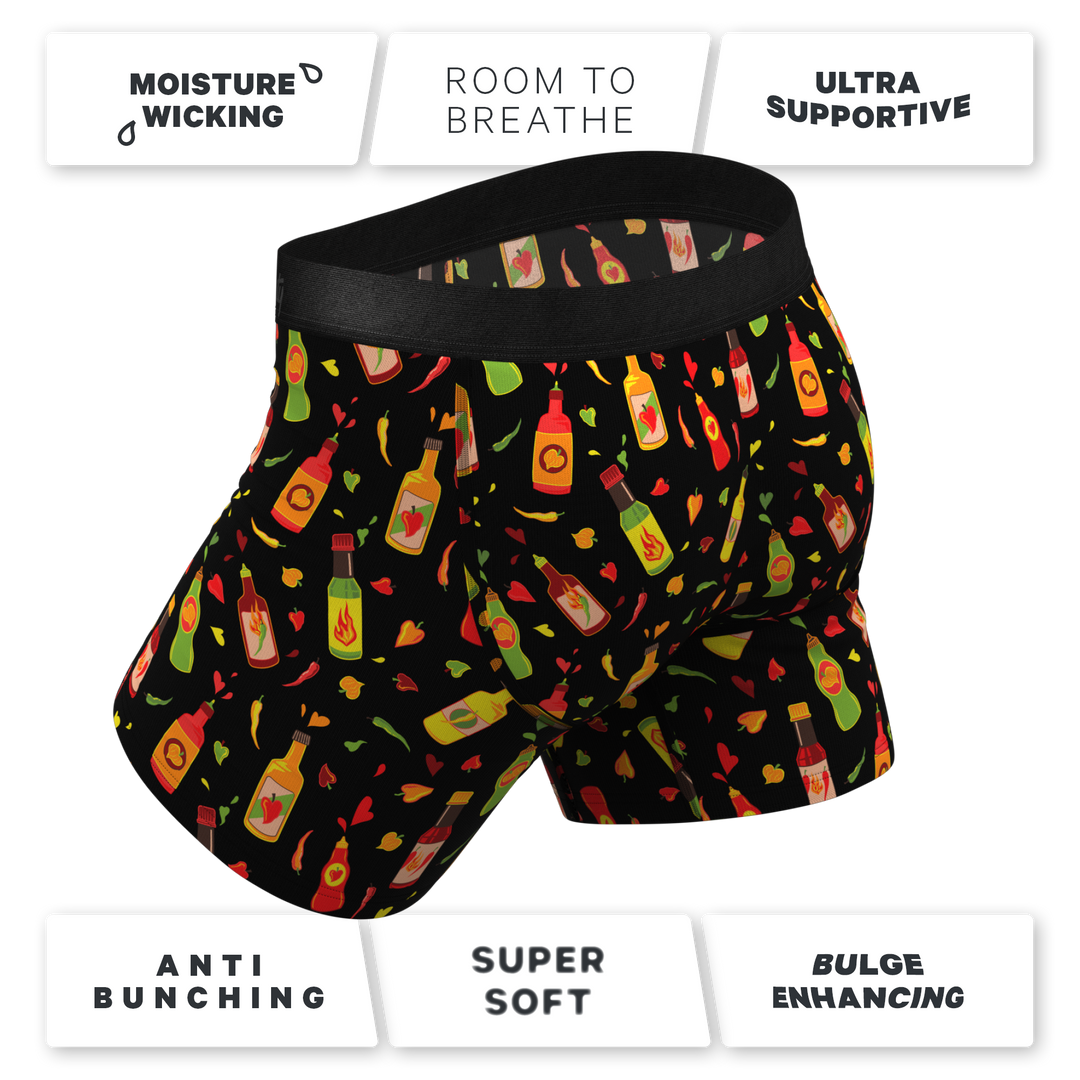 The Gotcha Sriracha Hot Sauce Ball Hammock® Pouch Underwear