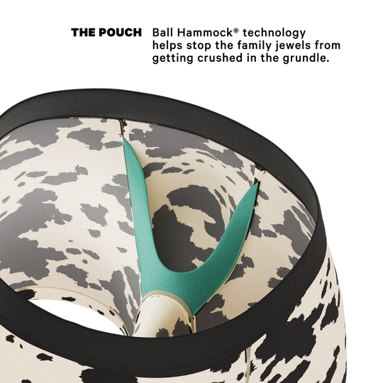 The Graze Escape Cow Hide Fringe Ball Hammock® Pouch Underwear