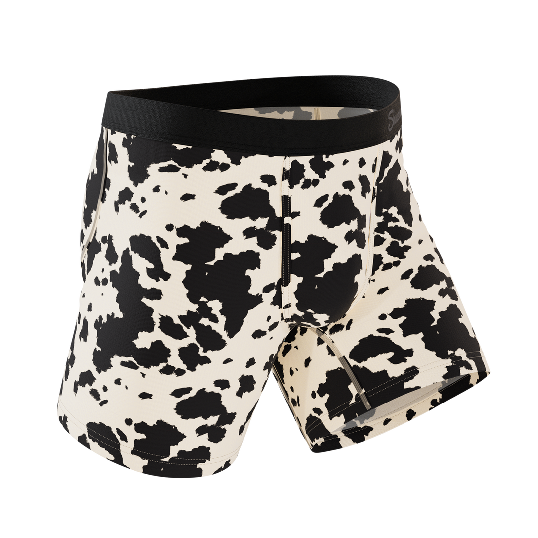 The Graze Escape Cow Hide Fringe Ball Hammock® Pouch Underwear