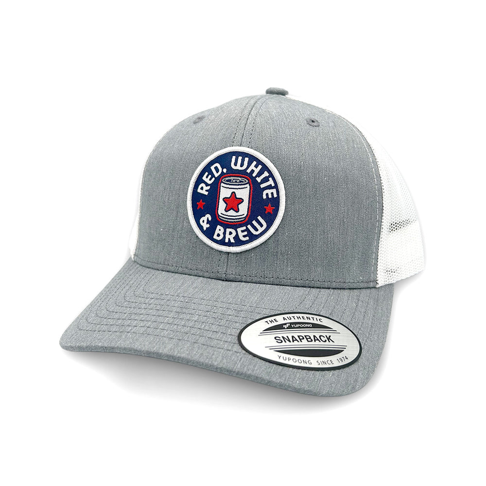 Red White and Brew Woven Patch Hat