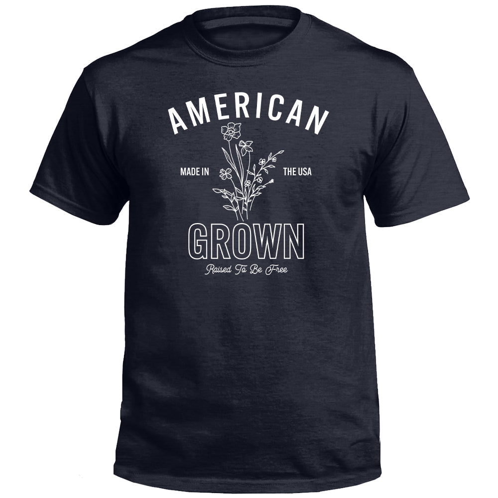 American Grown Raised To Be Free Shirts (front)