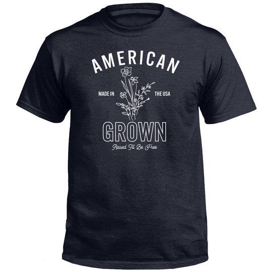 American Grown Raised To Be Free Shirts (front)