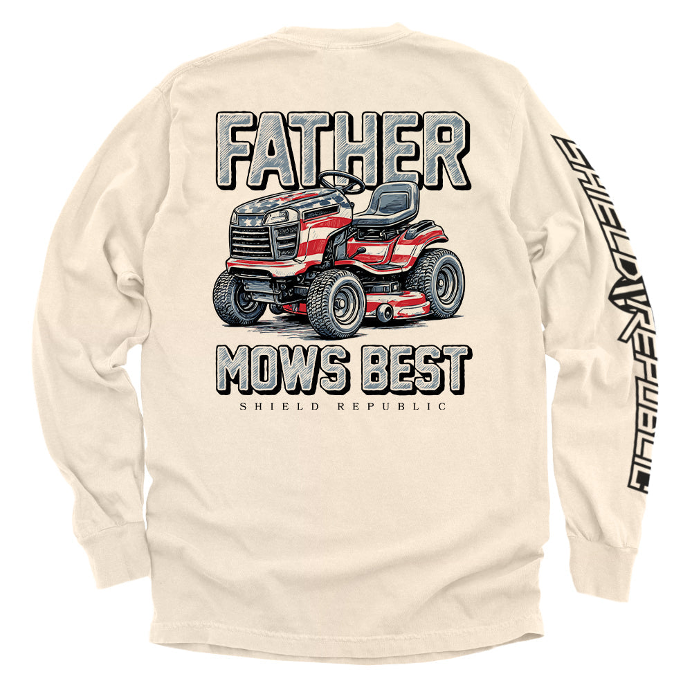 Father Mows Best Stars and Stripes Shirts