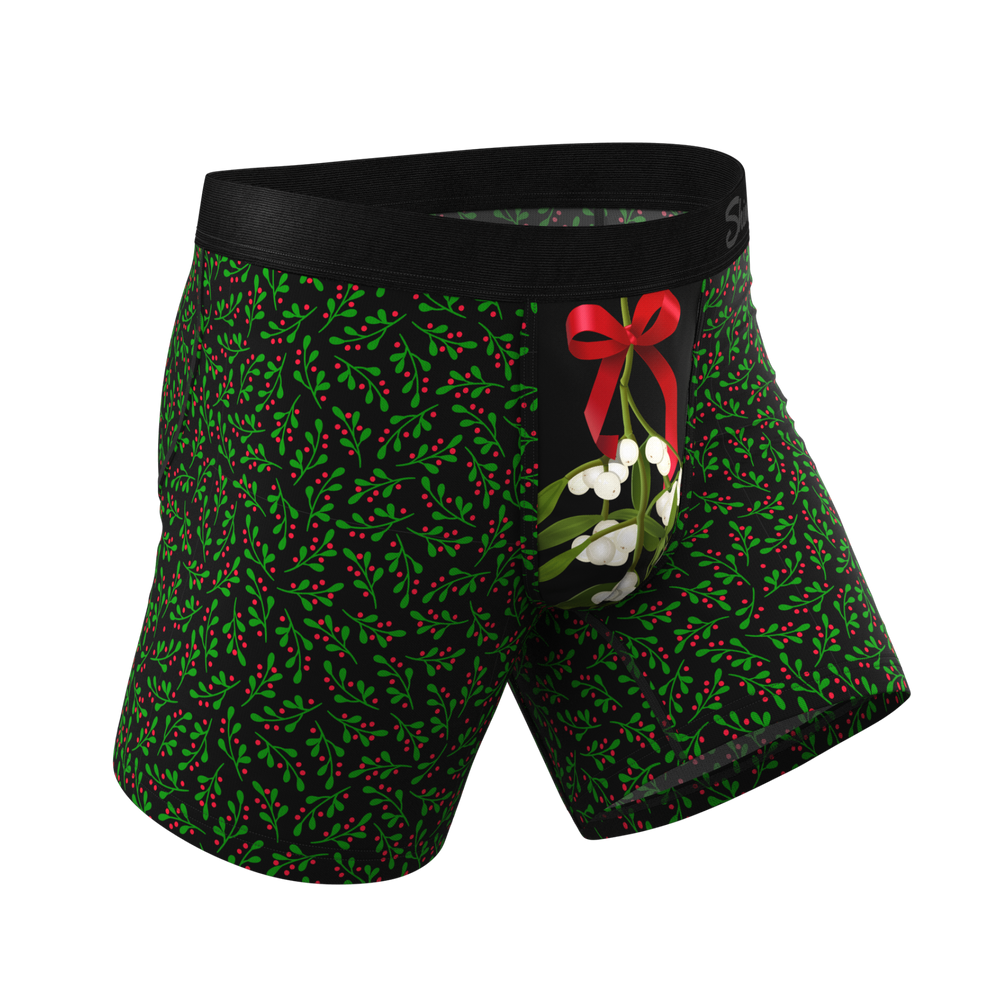 The Kiss Me There Mistletoe Ball Hammock® Pouch Underwear