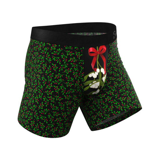 The Kiss Me There Mistletoe Ball Hammock® Pouch Underwear
