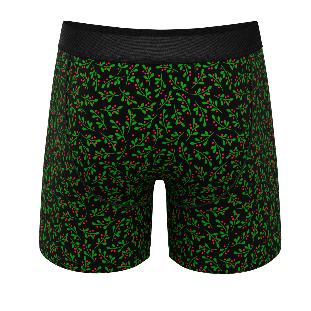 The Kiss Me There Mistletoe Ball Hammock® Pouch Underwear