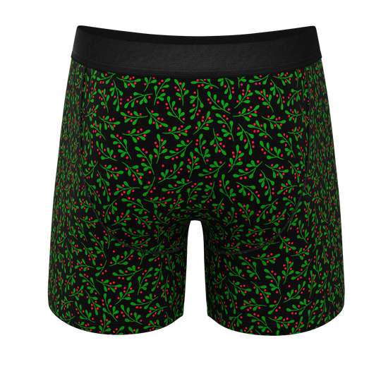 The Kiss Me There Mistletoe Ball Hammock® Pouch Underwear