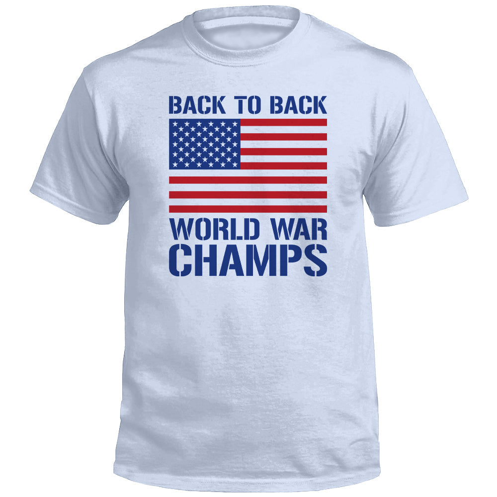 Back to Back World War Champs Shirts (front)