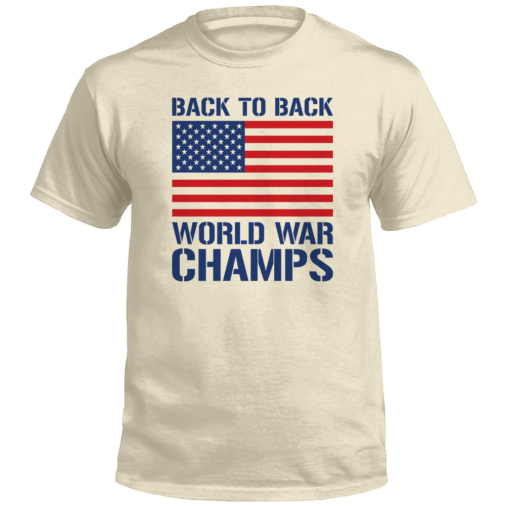 Back to Back World War Champs Shirts (front)
