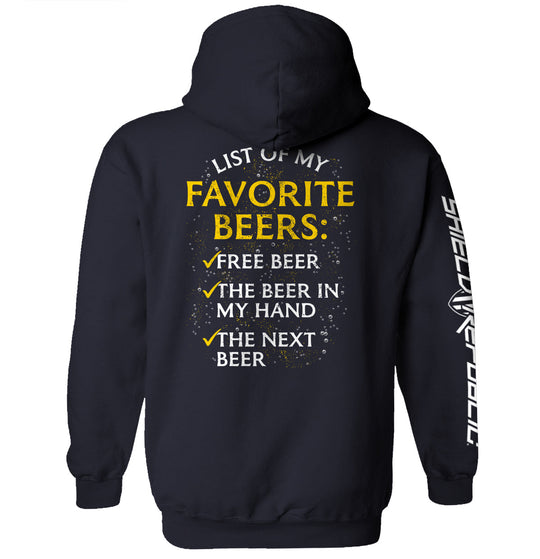 List of My Favorite Beers Shirts