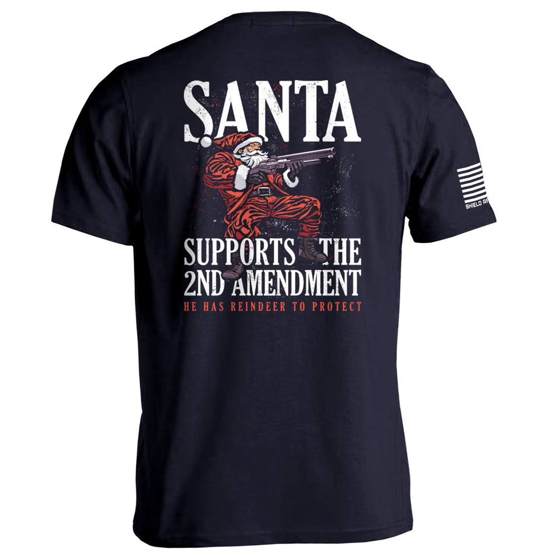 Santa Supports the 2nd Amendment Shirts